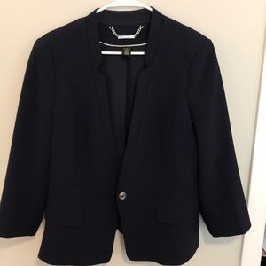 Like-new Navy black house white market blazer.